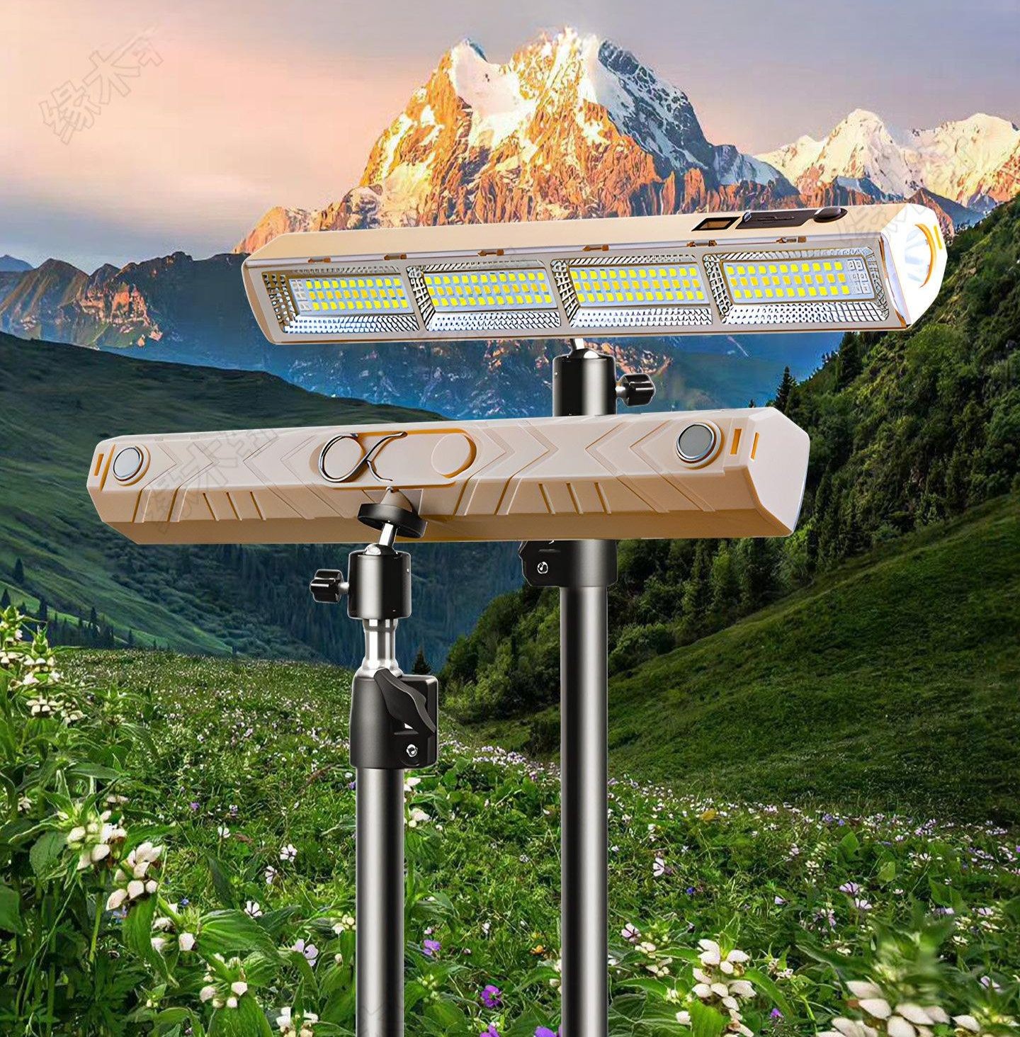캠핑 랜턴 충전식 LED 스탠드 야외 조명 노점등 스탠드 10000W 4-8h 2.2m - 상품 이미지