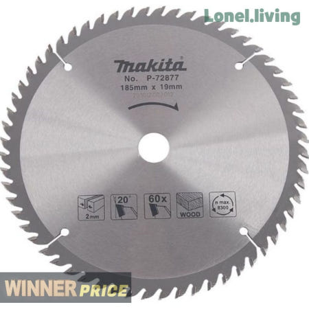 로넬리빙 원형톱날 목재용 7인치 185 2.0 P 72877 목재재단 마끼다 합판