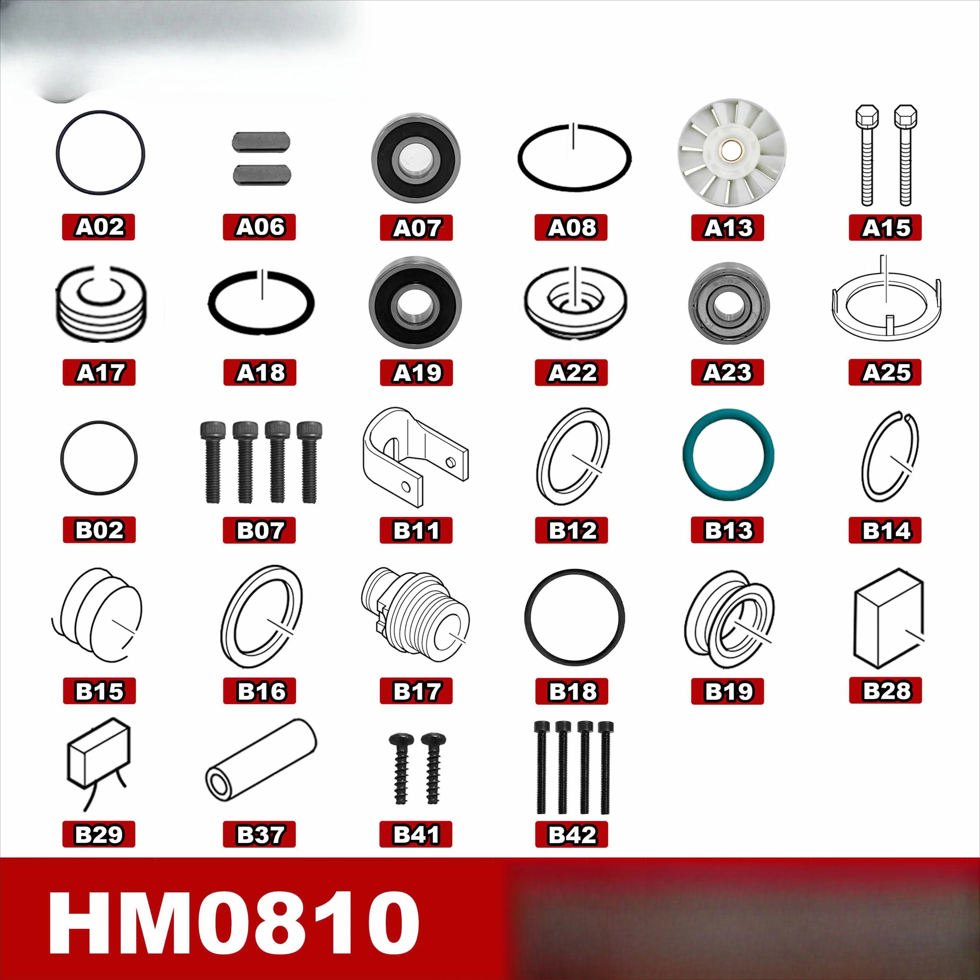 마키타 철거 해머 HM0810 A13팬 교체 예비 부품