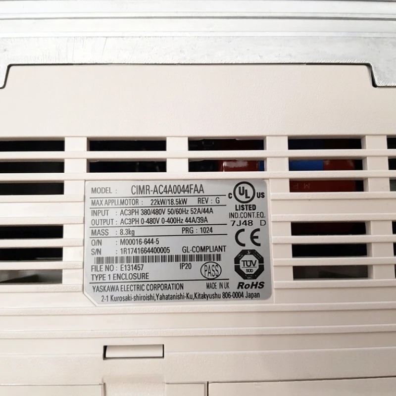 야스카와 CIMR-AC4A0044FAA 신형 A1000 VFD 신속