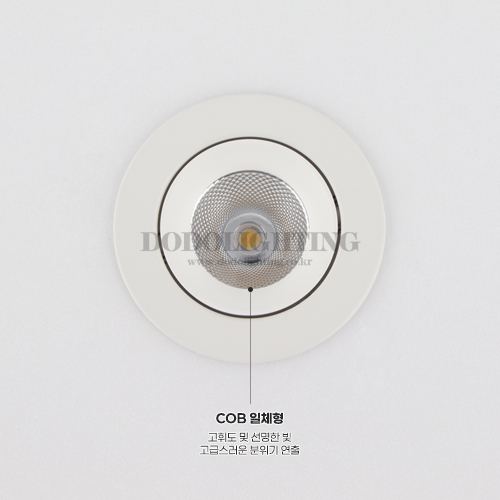 더쎈 CCT 초이스 5색변환 각도조절 COB 매입등 8W 타공 75mm(3인치) 이미지 6