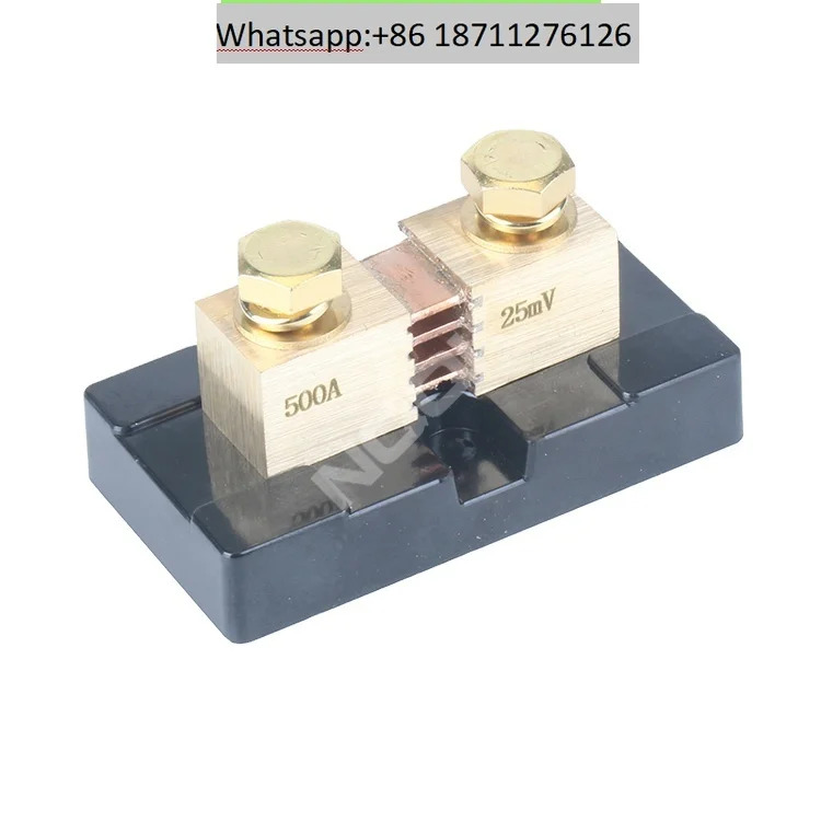 500A 25mV DC 황동 전류 션트 저항기베이스 포함