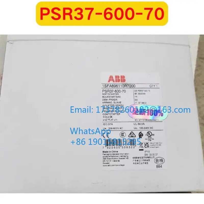 오리지널 PSR37-600-70 소프트 스타트