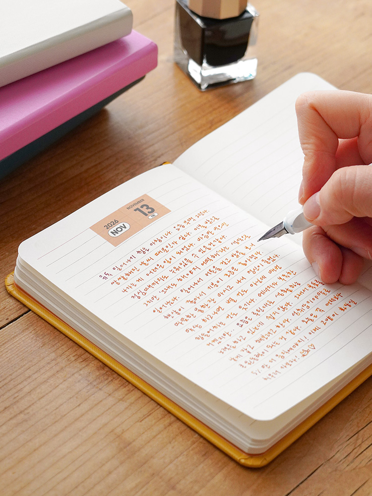 [잉크파인] 하고싶은말 미니노트 만년필 필사노트 독서록 일기 일기장 A6 이미지 3