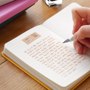 [잉크파인] 하고싶은말 미니노트 만년필 필사노트 독서록 일기 일기장 A6 실사용 후기 | 효과 있을까? - 상품 이미지 3