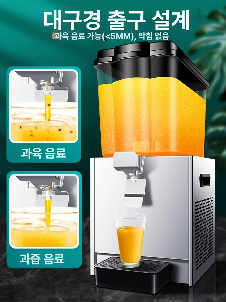 음료 디스펜서 업소용 음료장비 후식 냉음료 전용기 냉온 싱글 탱크 12L 소형 자가조절 교반 냉각 - 상세 이미지 3