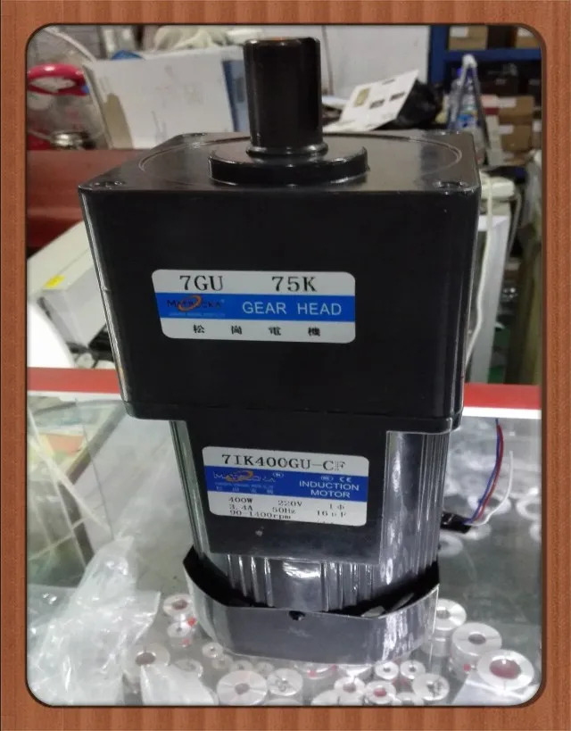 400W 정속 모터 7IK400GU-CF 175 샤프트 직경 22mm 외경 120x120
