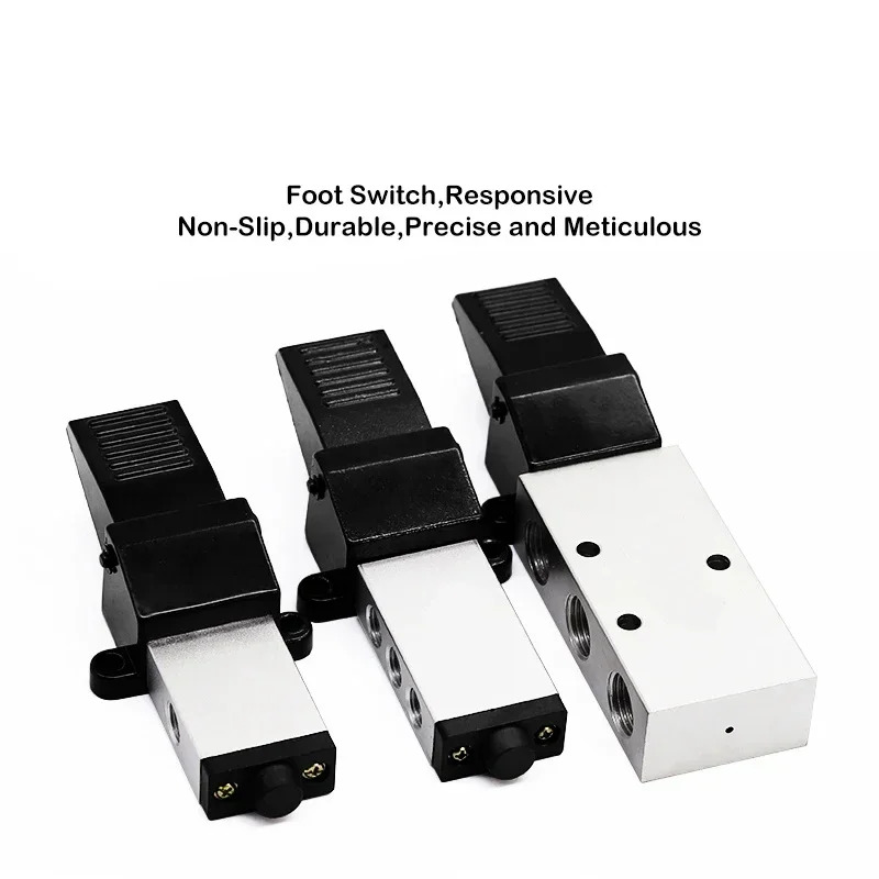 공압 풋 밸브 2위치 5방향 K25R7-8/15 3방향 K23R7-8 ST402/403 스위치 1/4 3/8 인치
