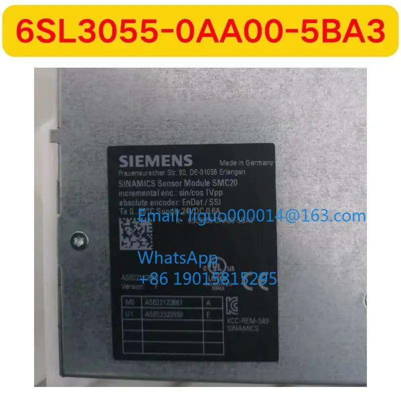 오리지널 6SL3055-0AA00-5BA3 모듈