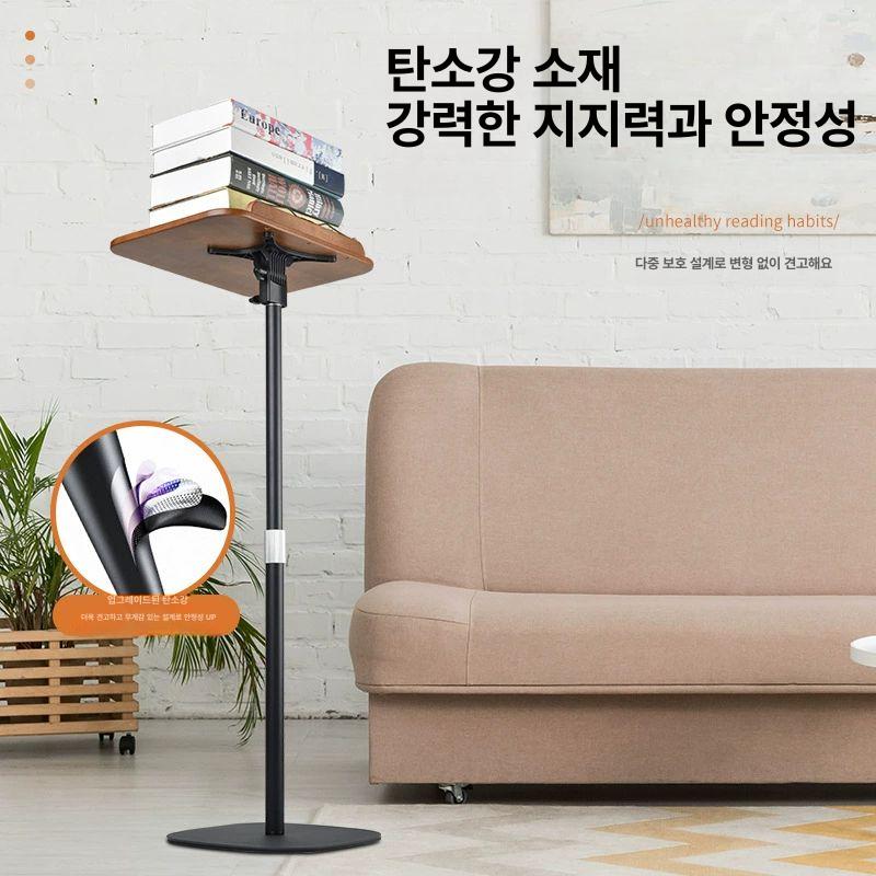 스탠딩 독서대 원목 높이조절 북스탠드 거치대 고정대 원목 50 - 130cm 높이 확장 - 상세 이미지 5