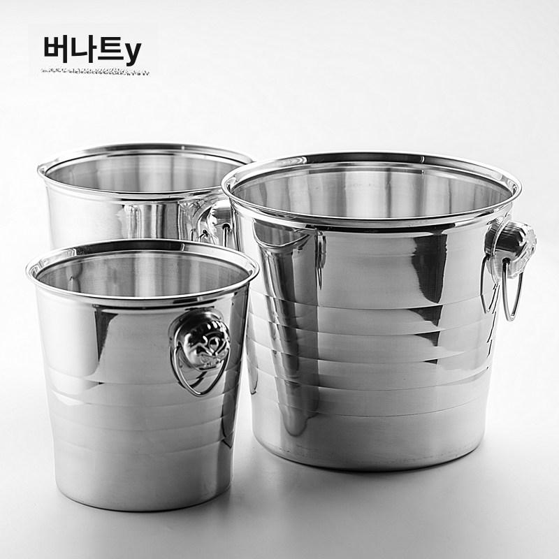 와인 칠러 아이스버킷 얼음통 바스켓 양주 샴페인 칠링 3L 타이거 헤드 아이스 버킷 클립 2병와인용 - 상세 이미지 2