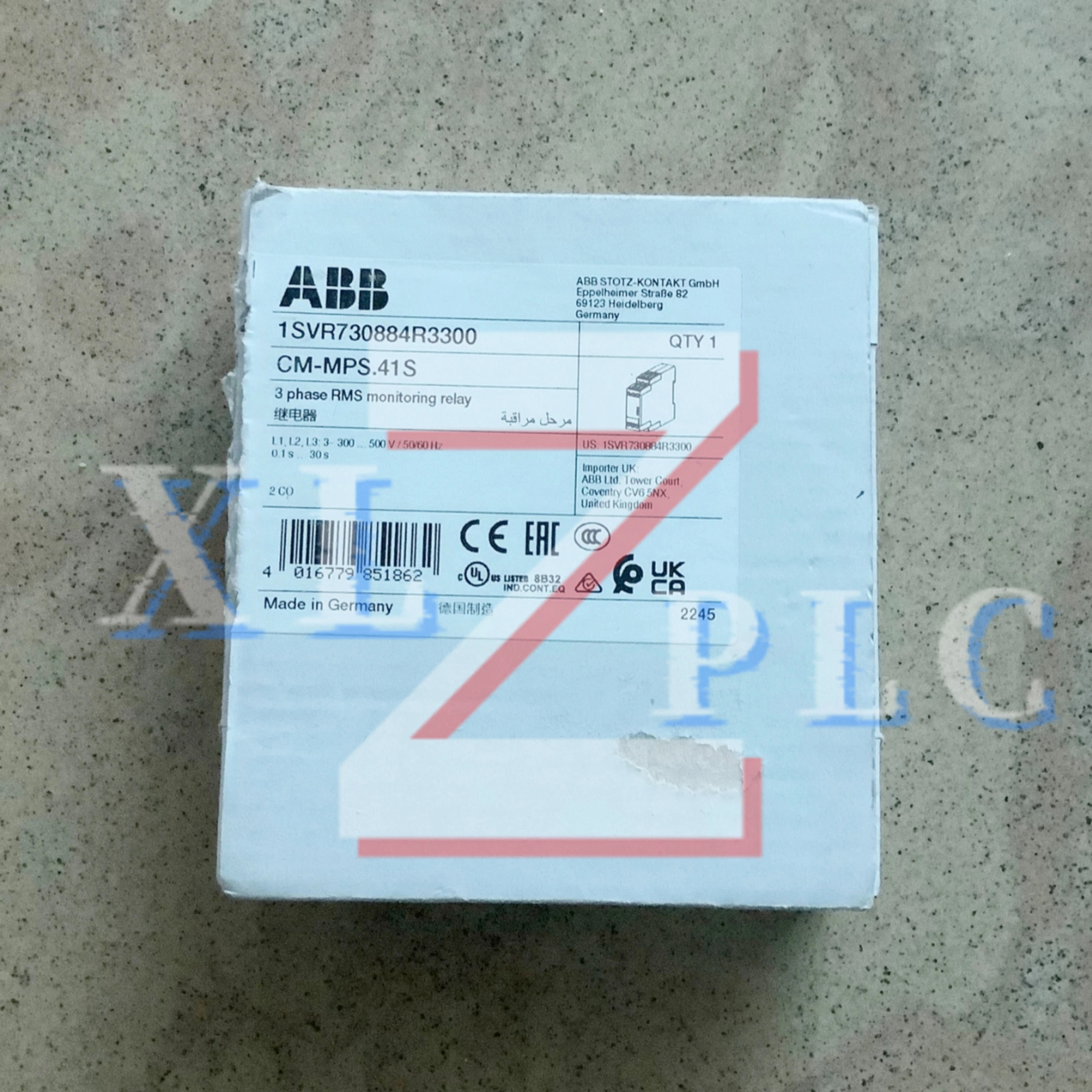 3상 위상 시퀀스 모니터링 계전기 CM-MPS.41S CM-PAS.41S CM-PBE 1SVR550882R9500 CM-PFE 1SVR550824R910 신규 입고