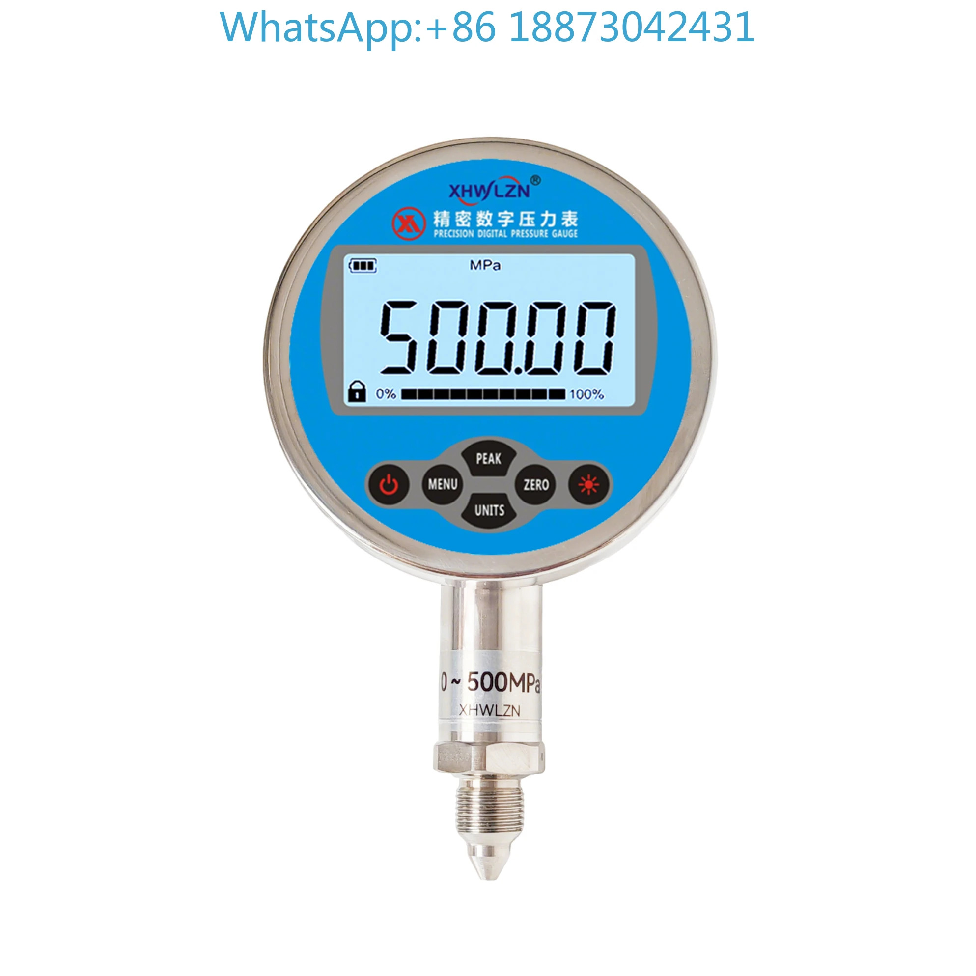 500MPa/400MPa/300MPa/200MPa 고정밀 디지털 압력계 0.05 등급