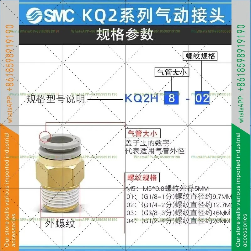 KQ2S/KQ2H03/04/06/08/10/12/16 -M3/M5/01/02/03/04AS SMC 관통형 커넥터
