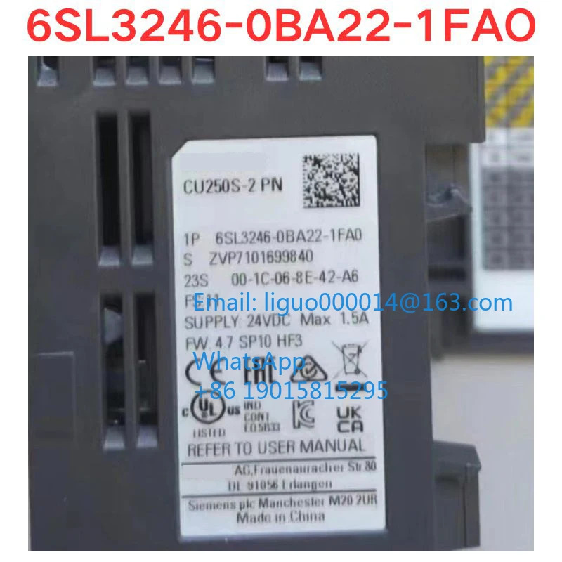리퍼 6SL3246-0BA22-1FAO 인버터 기능 확OK