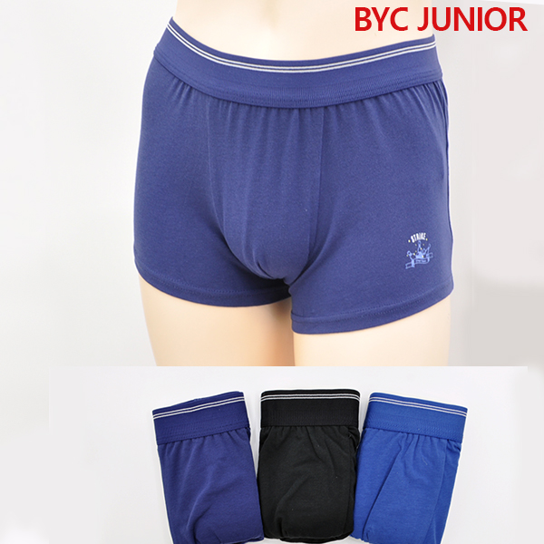 BYC 면스판 주니어 남아 드로즈 초등고학년 중학생 사각팬티 편안한 속옷 105호 - 상세 이미지 2
