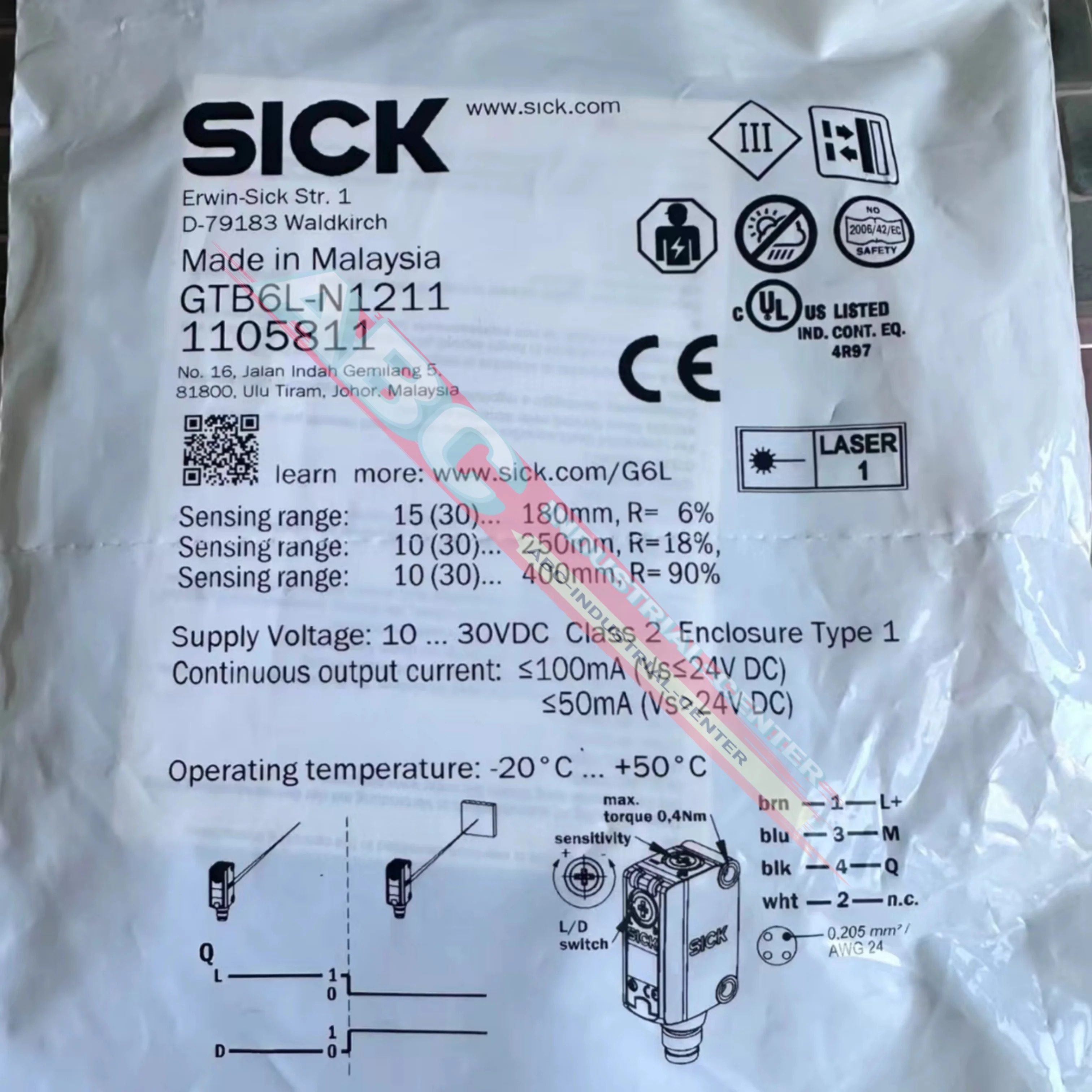 GRSE18-P2447 센서 새 B6L-N1211