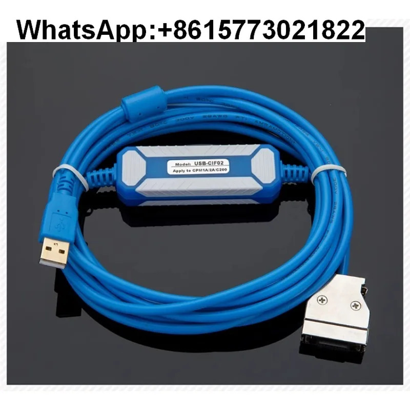 Aimoxun PL-C 프로그래밍 케이블CPM1A/2A/CQM1 USB-CIF02데이터 케이블