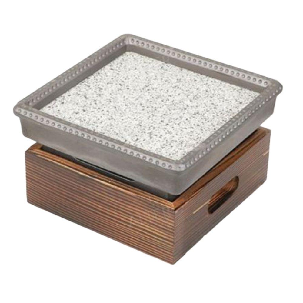 돌판 화로 일본식 미니화로 플레이트 구이 화로대 불판 고기 그릴 19x19x3.5cm - 상품 이미지