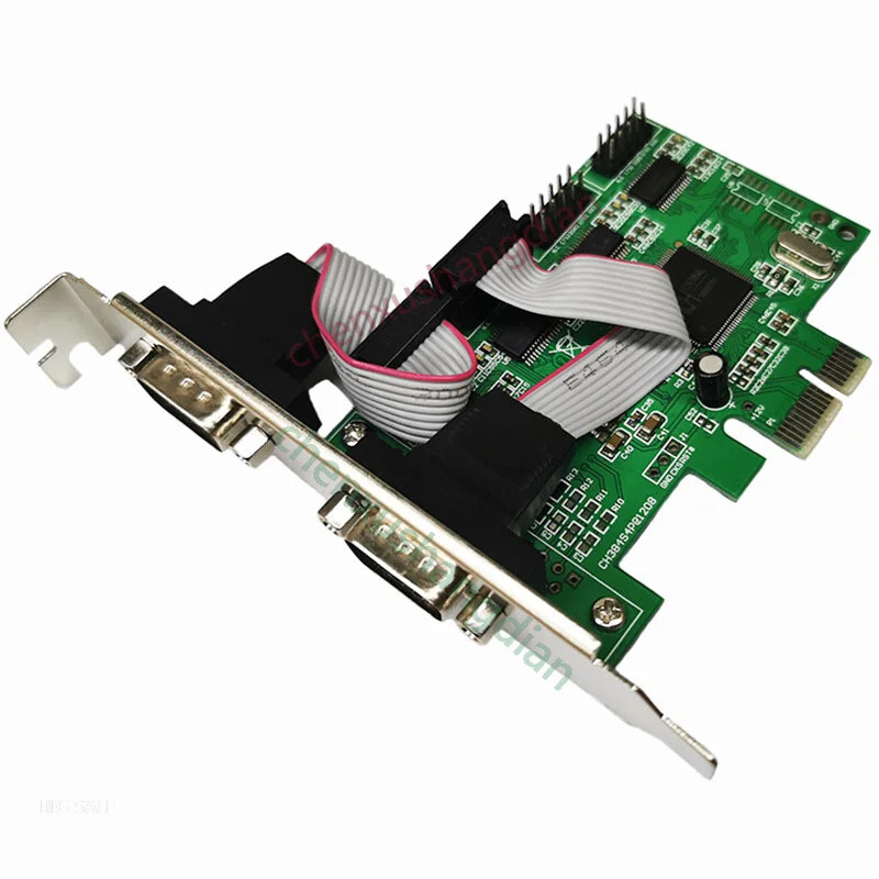 PCIE 직렬 포트 카드 PCI-E4 확장 RS232 인터페이스 9 핀 COM
