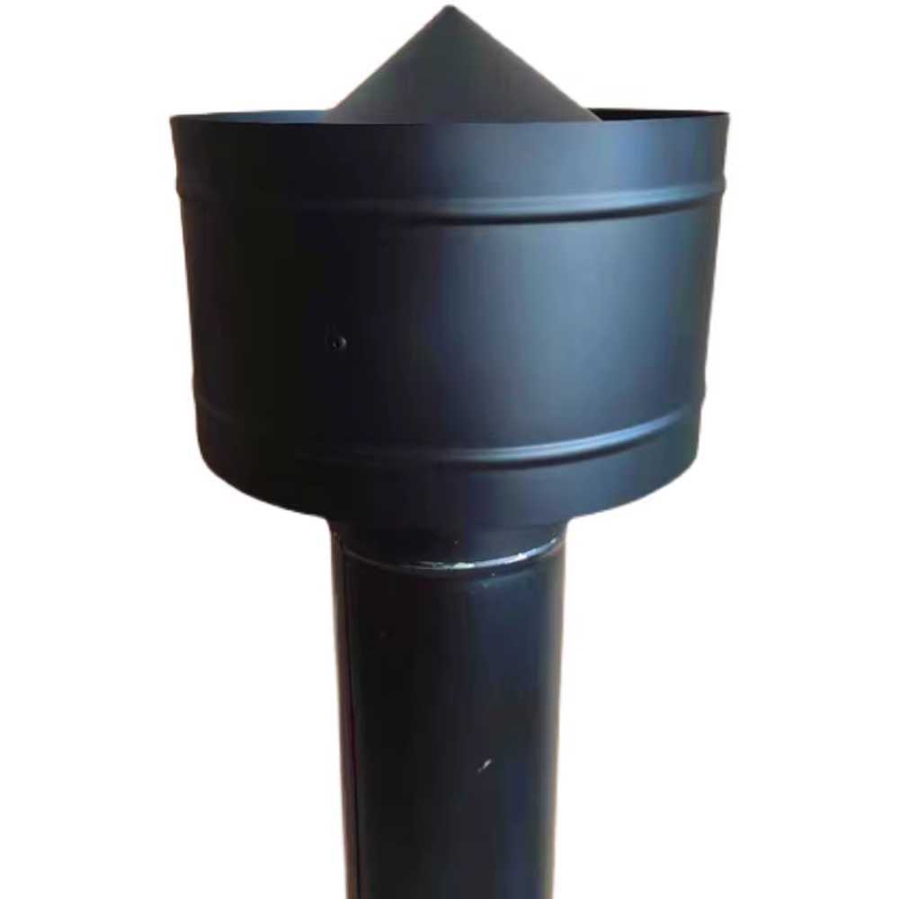 역풍방지기 연통 레인캡 난로 닥트 굴뚝 자재 삿갓 125mm - 상품 이미지