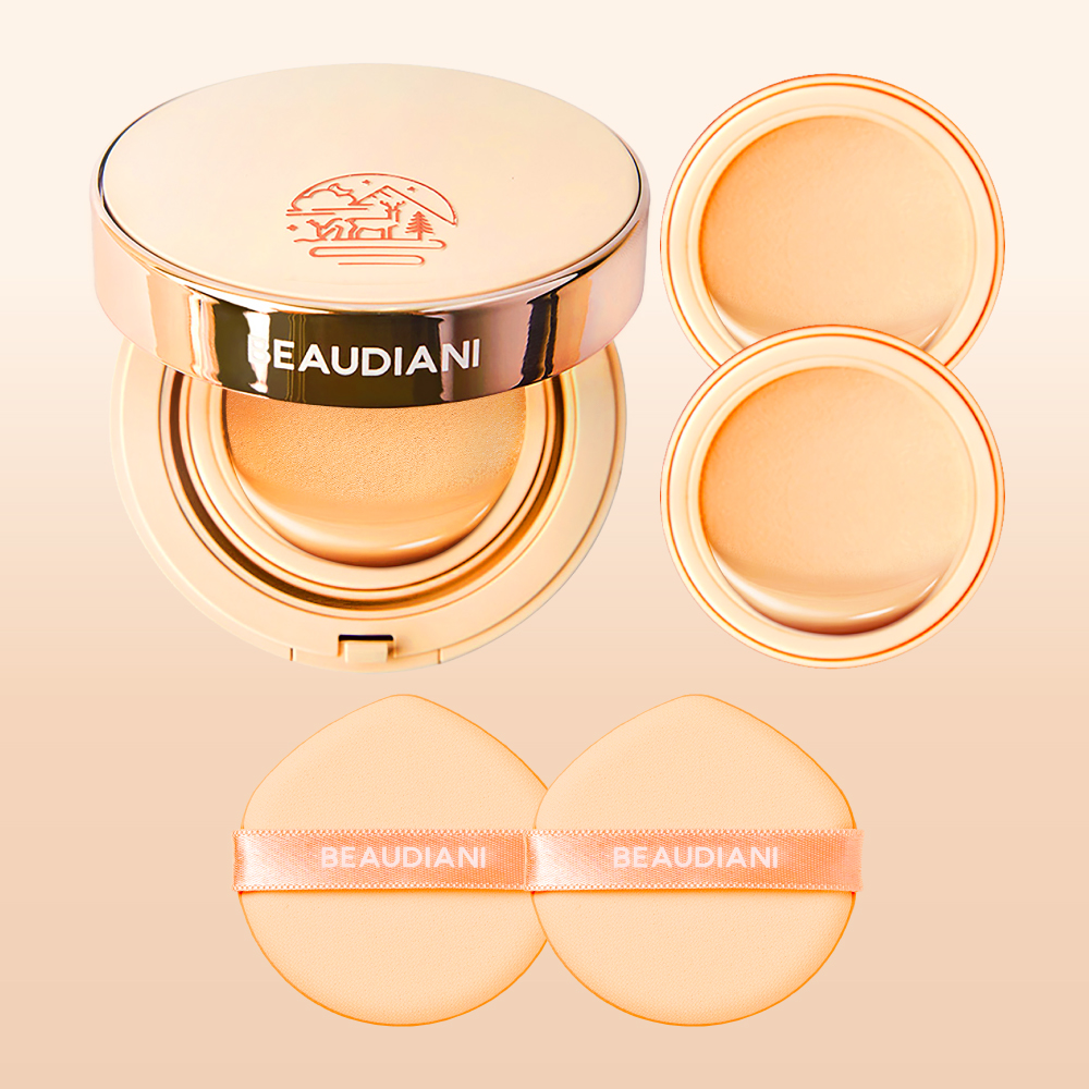 [SET] 뷰디아니 모공 잡티 커버쿠션 세트 승무원팩트 본품1+리필2+추가퍼프2매 제품 이미지