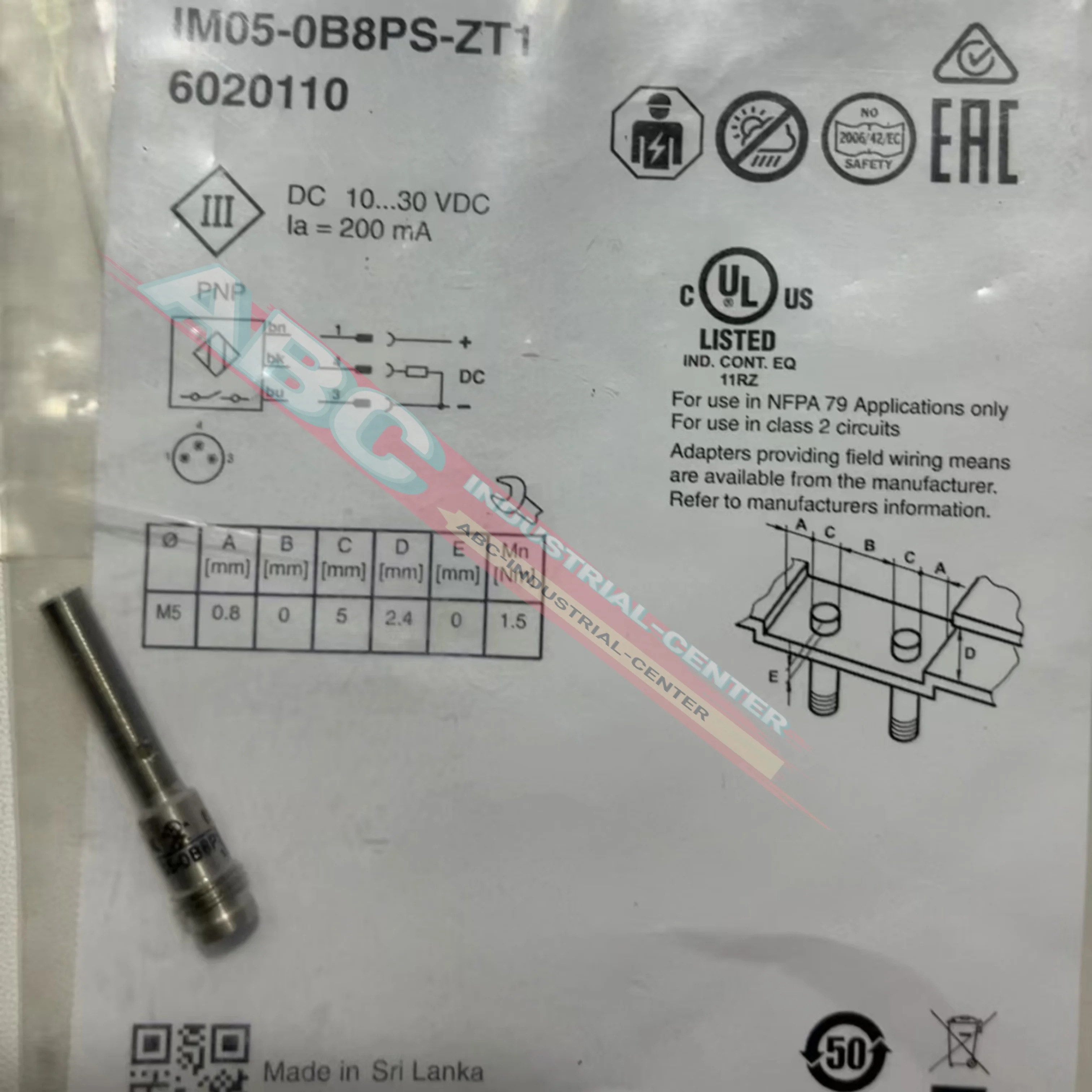 IM05-0B8PS-ZT1 KTM-WP11181P 센서