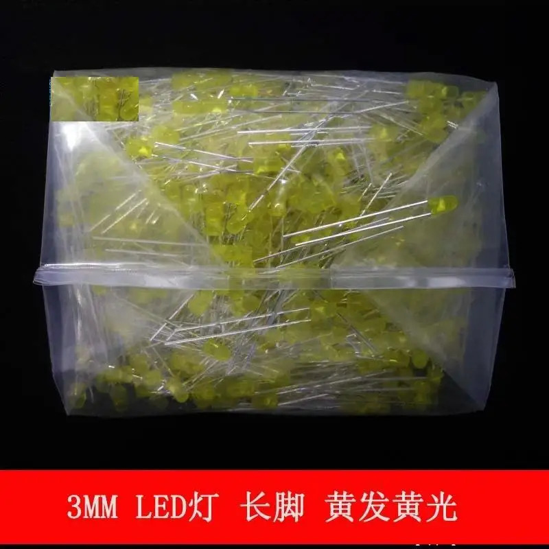 1000 LED 발광 다이오드 M 노란색 밝은 머리
