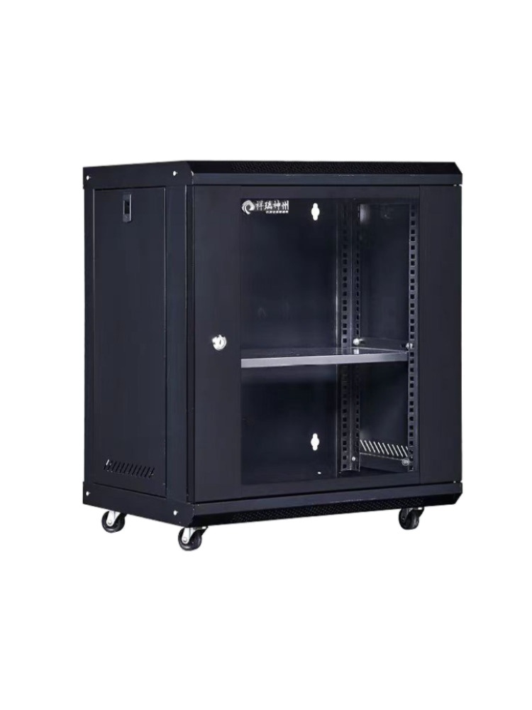 CCTV 녹화기 보관함 네트워크 함체 캐비닛 보안용 잠금장치 강철 함체 12U 디럭스 530x400x600mm - 상품 이미지