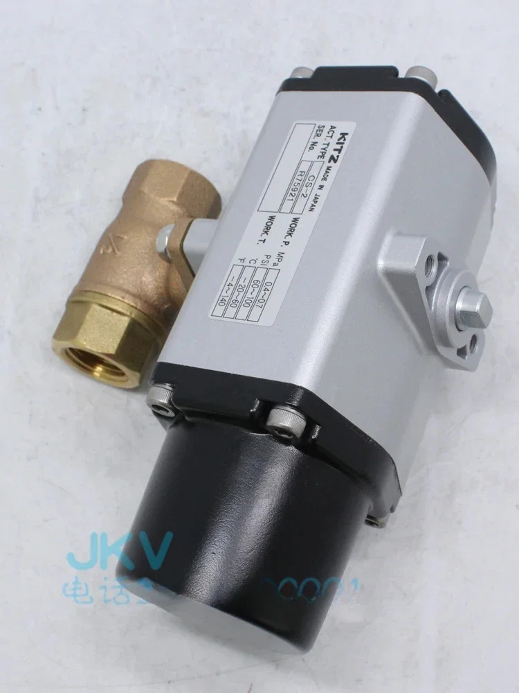 공압 볼 밸브 청동 나사 CS-TE CS-1 2개통과 차단 6분 1인치