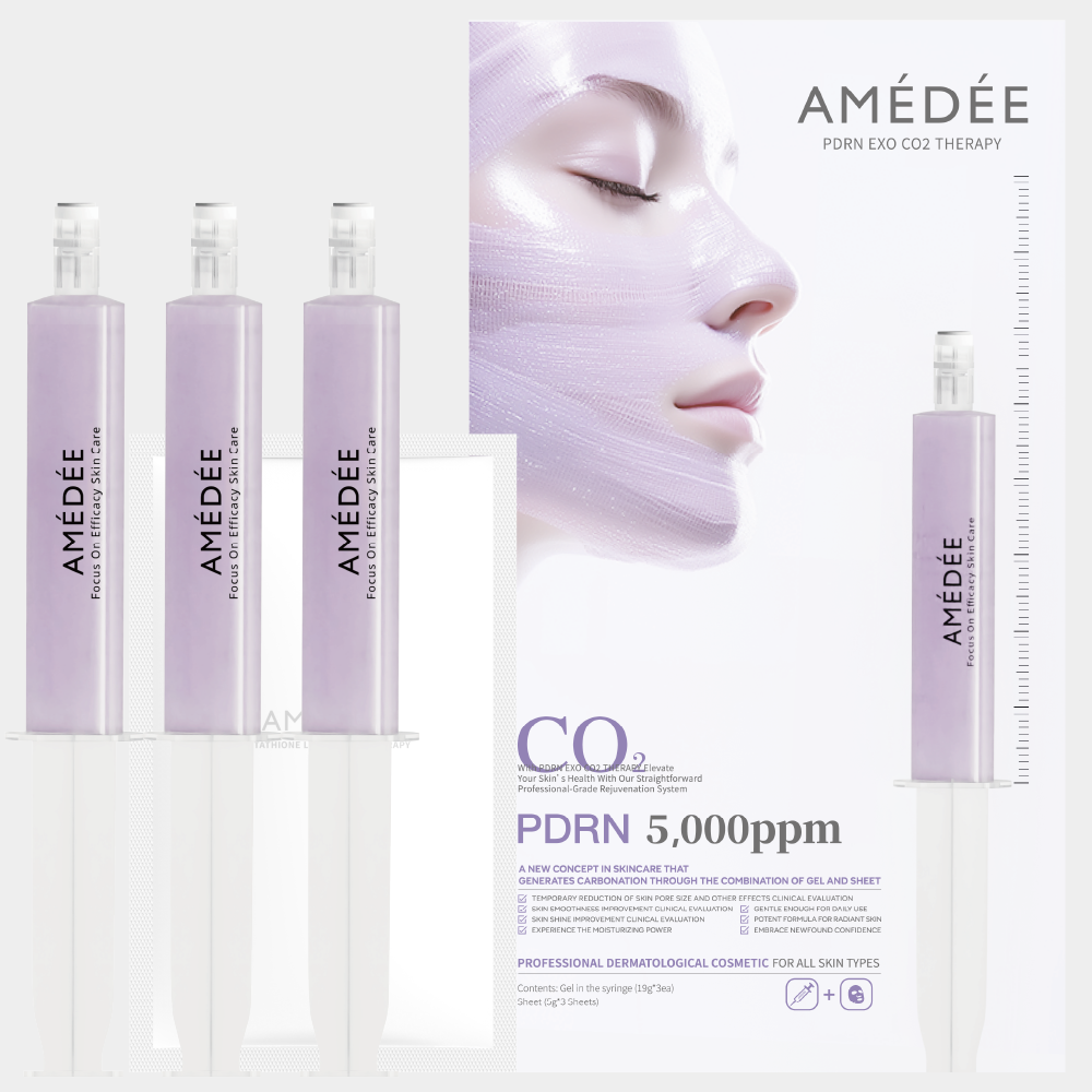 아메디 엑소좀 PDRN 병풀 테라피 시트 피부과 CO2 모공 탄산 마스크 팩 - 상품 이미지