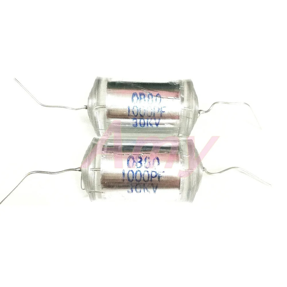고전압 캐패시터 CB80-30KV-1000PF 축 리드 폴리스티렌 필름 CB80