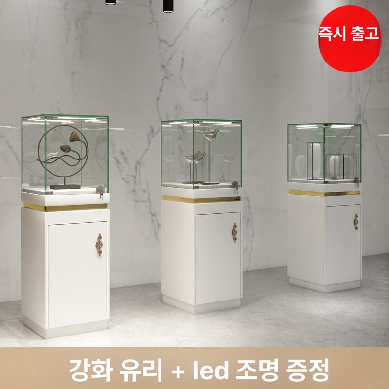 진열장 귀금속 쇼케이스 시계 악세서리 보석 주얼리 고급 화이트 무도장 40 x 40x120 - 상세 이미지 3
