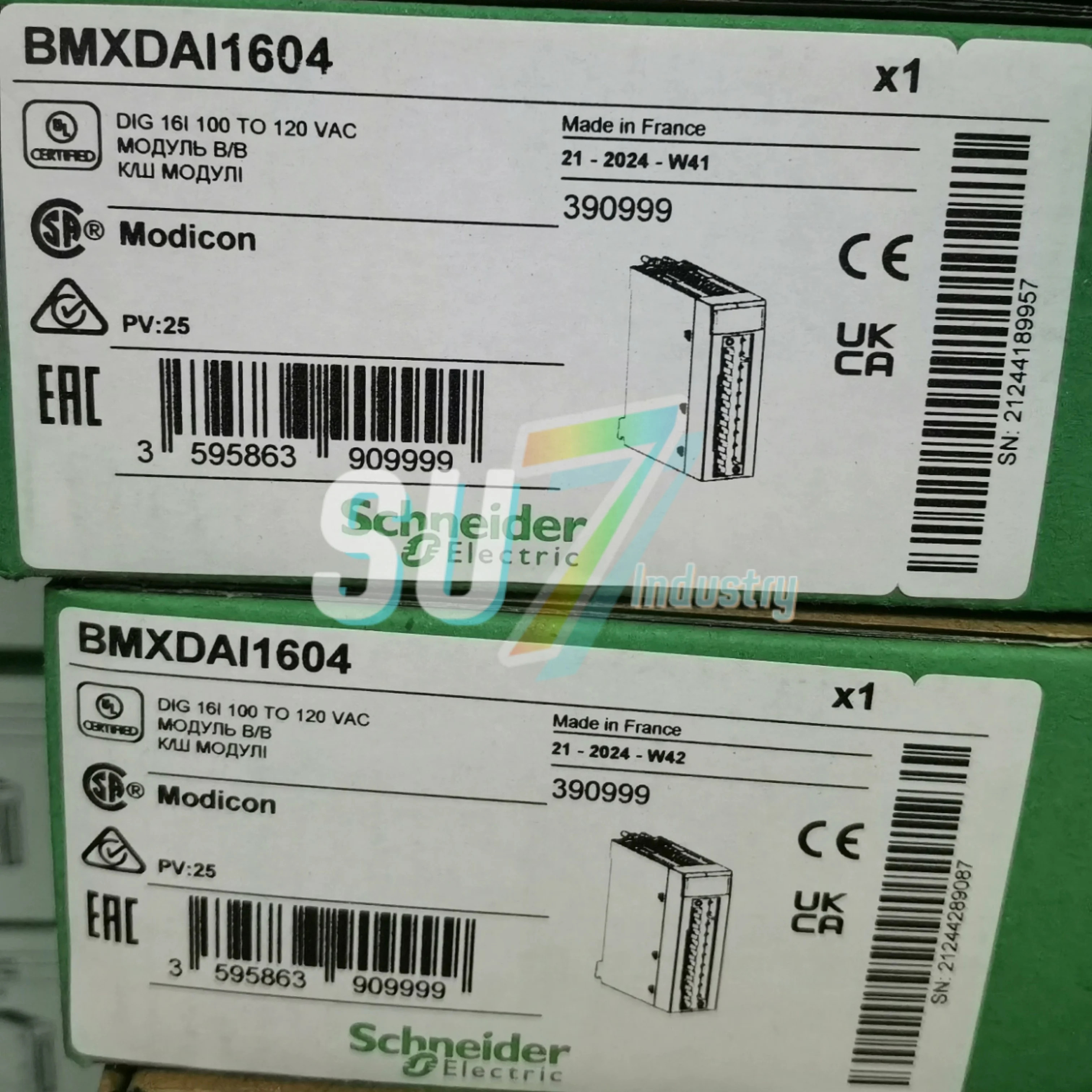 BMXCPS3500 BMXDAI1604 PLC 모듈 새