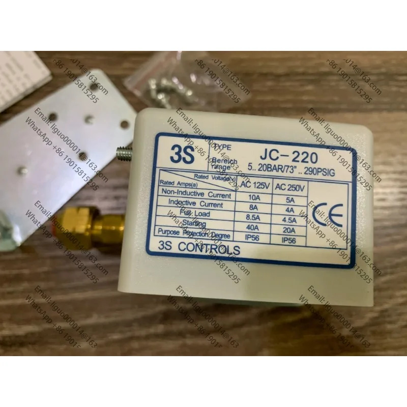3s 압력 스위치 단일 전기 컨트롤러 JC-220 오리지널 고전압 저전압 보호