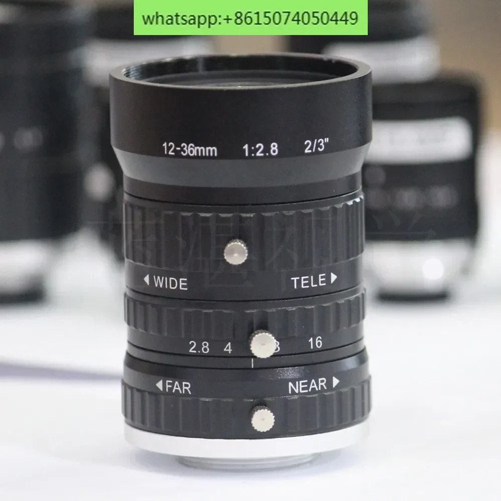 슈퍼 5 메가픽셀 산업카메라 렌즈 12-36mm 고정 초점 2/3인치 C 포트 수동 조리개