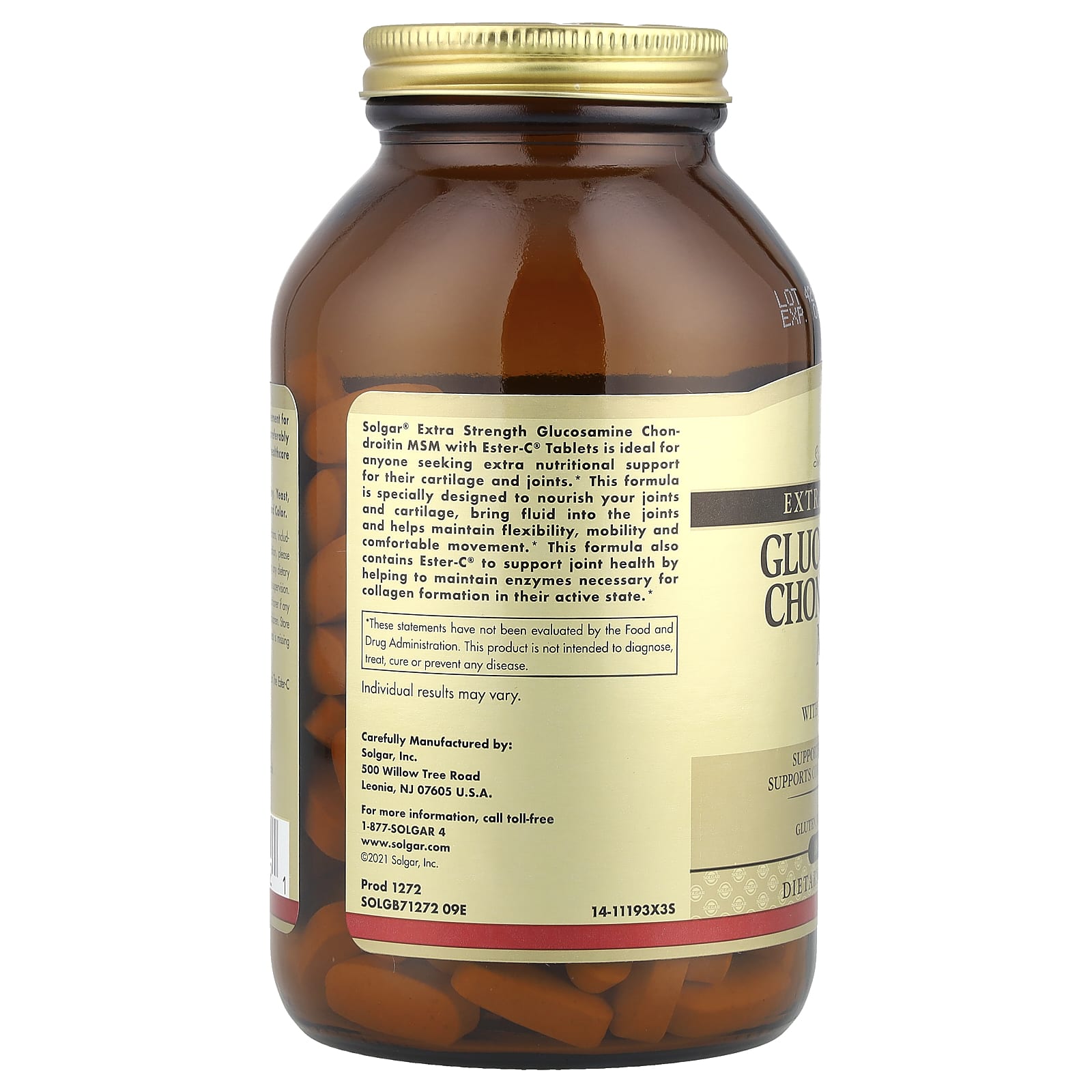 솔가 글루코사민 콘드로이친 MSM 이스터C 1068mg 180정, 2개 - 상세 이미지 3