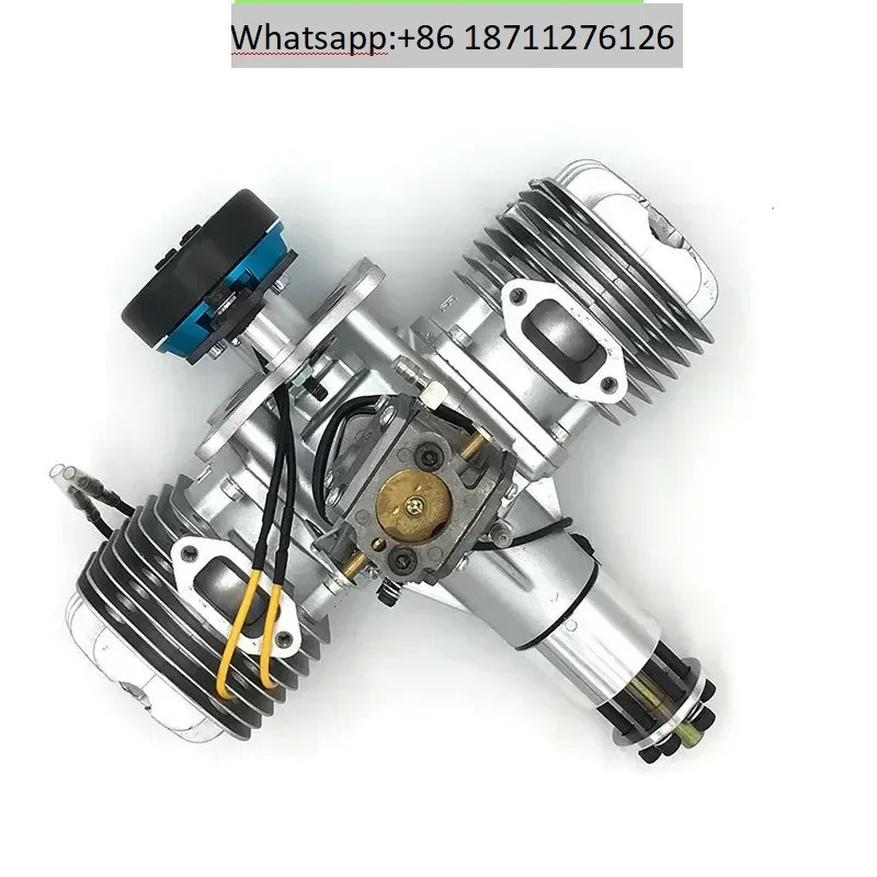 이실린더 2행정 발전 시스템을 갖춘 DLE120 항에어 모델 엔진 180W120CC 변위