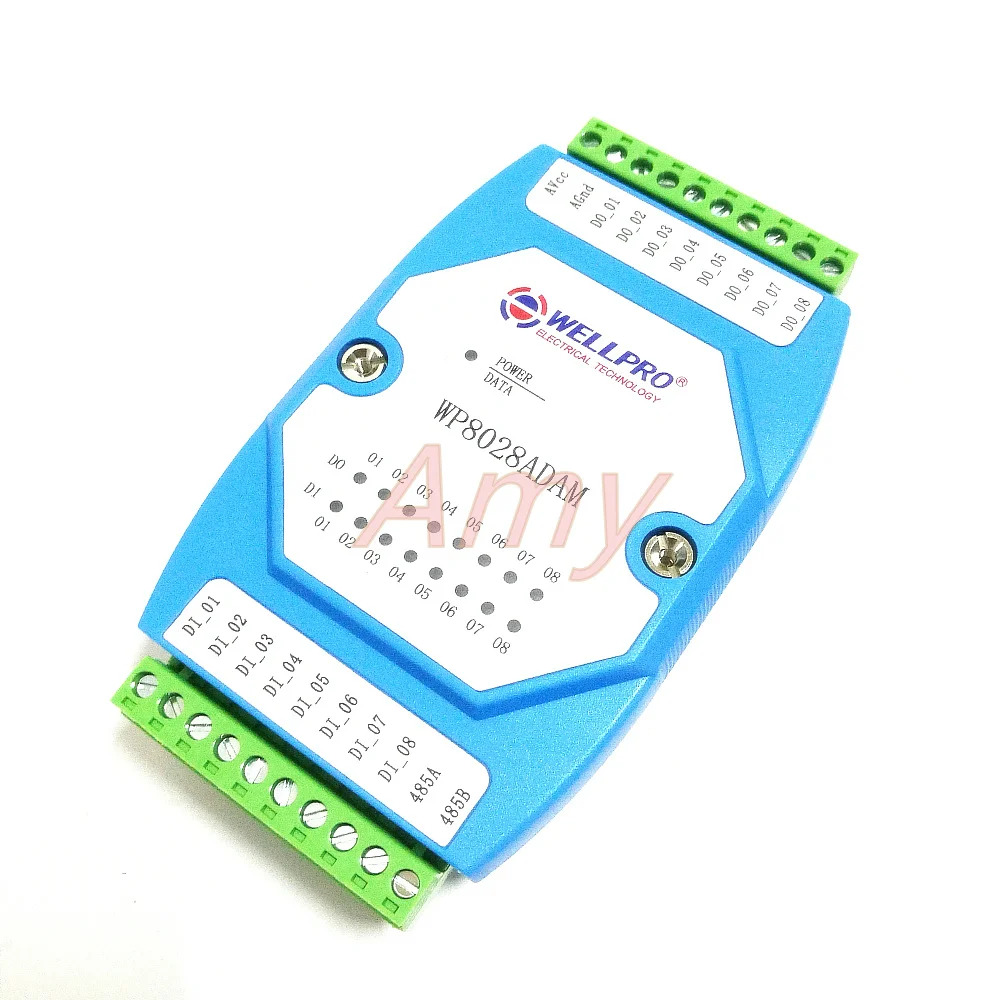 디지털 입력 출력 모듈 스위치 절연형 8DI / 8DO RS485 MODBUS 통신