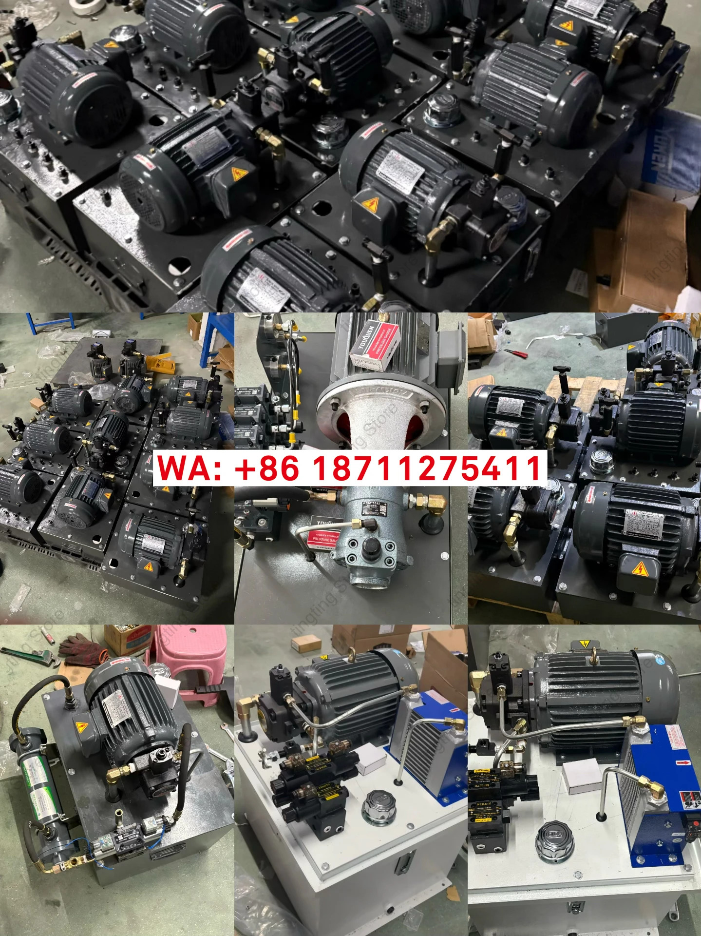 유압 스테이션 시스템 어셈블리 vp200.75/1.5kw 고압 저압 펌프