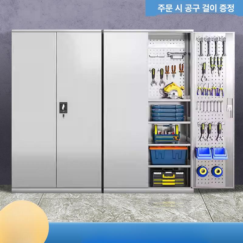 철제 공구캐비닛 보관함 산업용 장비 수납 현장 진열대 304 스테인리스 스틸 내부 5단 행거망 없음 - 상세 이미지 4