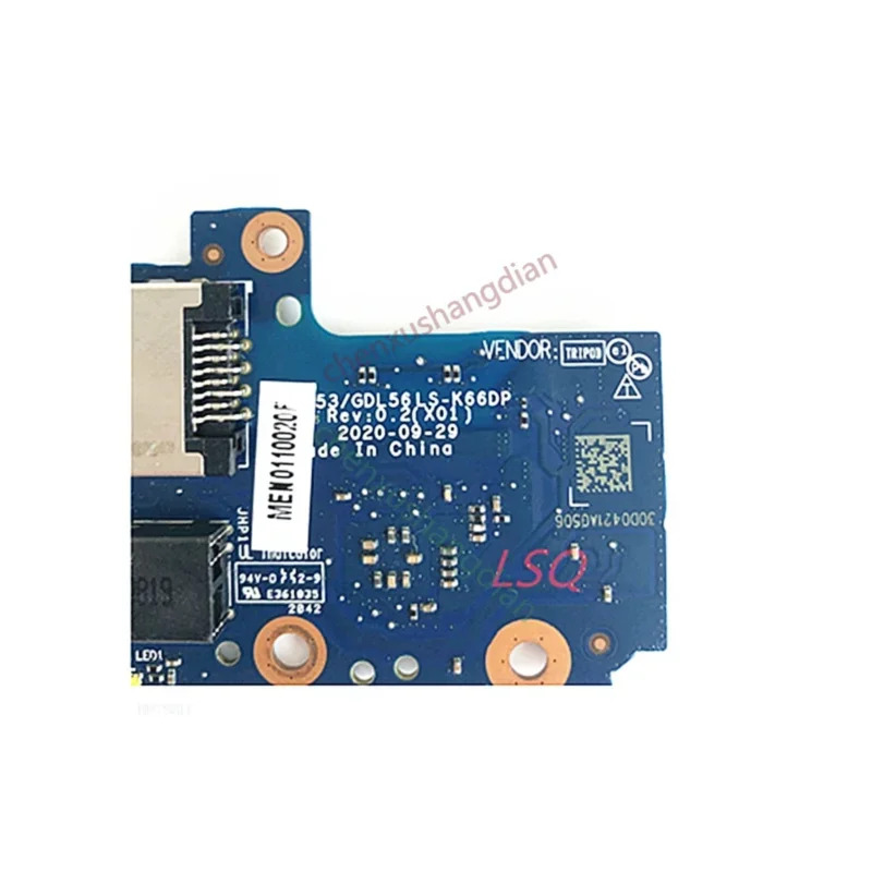 Dell PIRON G15 5511 5510 네트워크 포트 사운드 카드 소형 보드 LS-K66DP