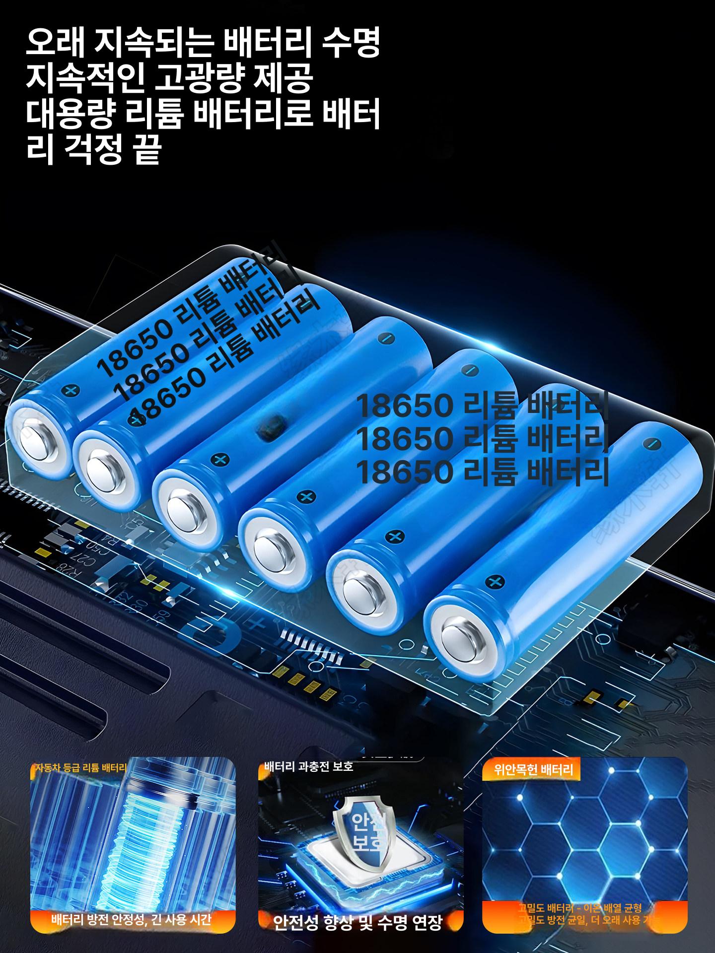 캠핑 랜턴 충전식 LED 스탠드 야외 조명 노점등 스탠드 10000W 4-8h 2.2m - 상세 이미지 3