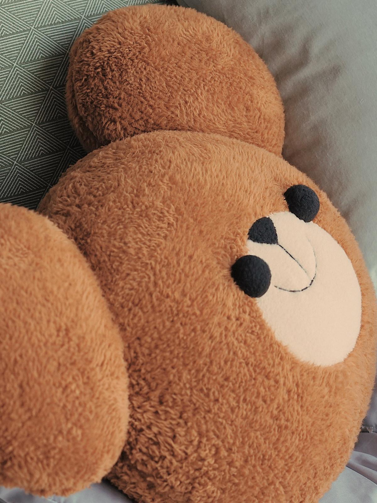귀여운 쿠션 곰돌이 카페 소품 인테리어 빅이어 베어 베개 40cm x 30cm 40cm-49cm - 상세 이미지 4