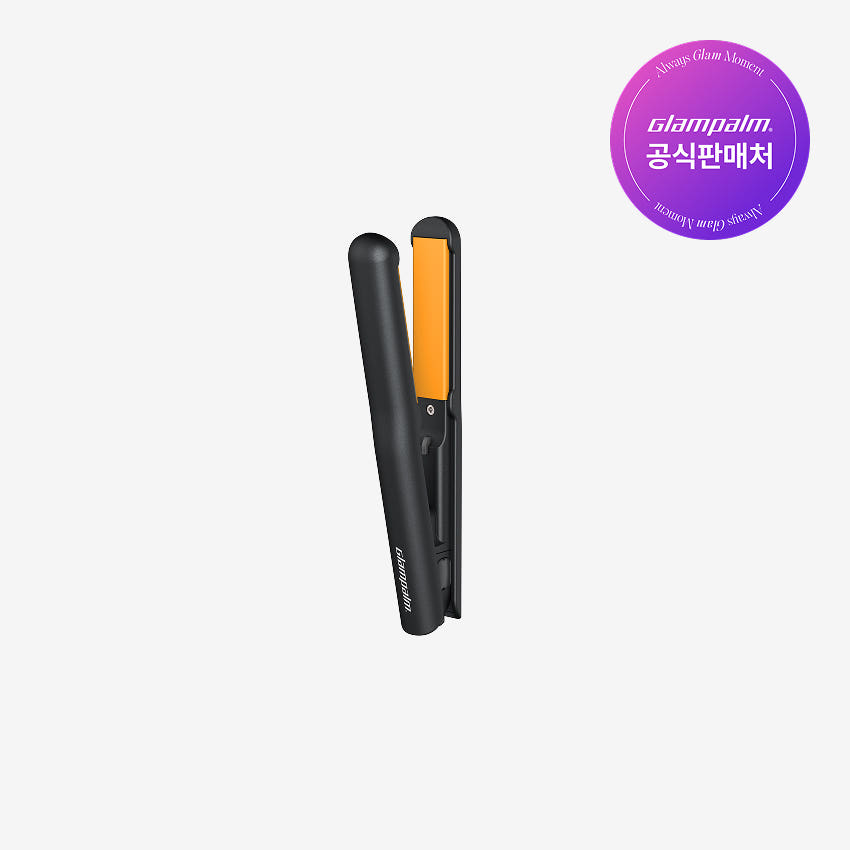 글램팜 [GP103] 글램팜 글램시크 미니 플랫 고데기 휴대용 블랙