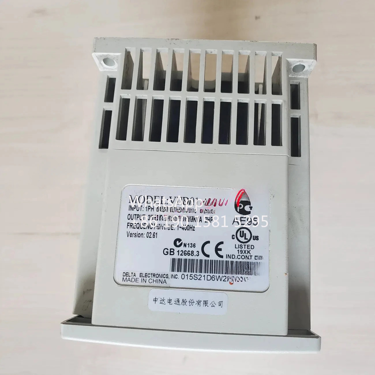 리퍼 DELTA VFD015S21D VFD-S1 인버터 220V 1.5KW 180일