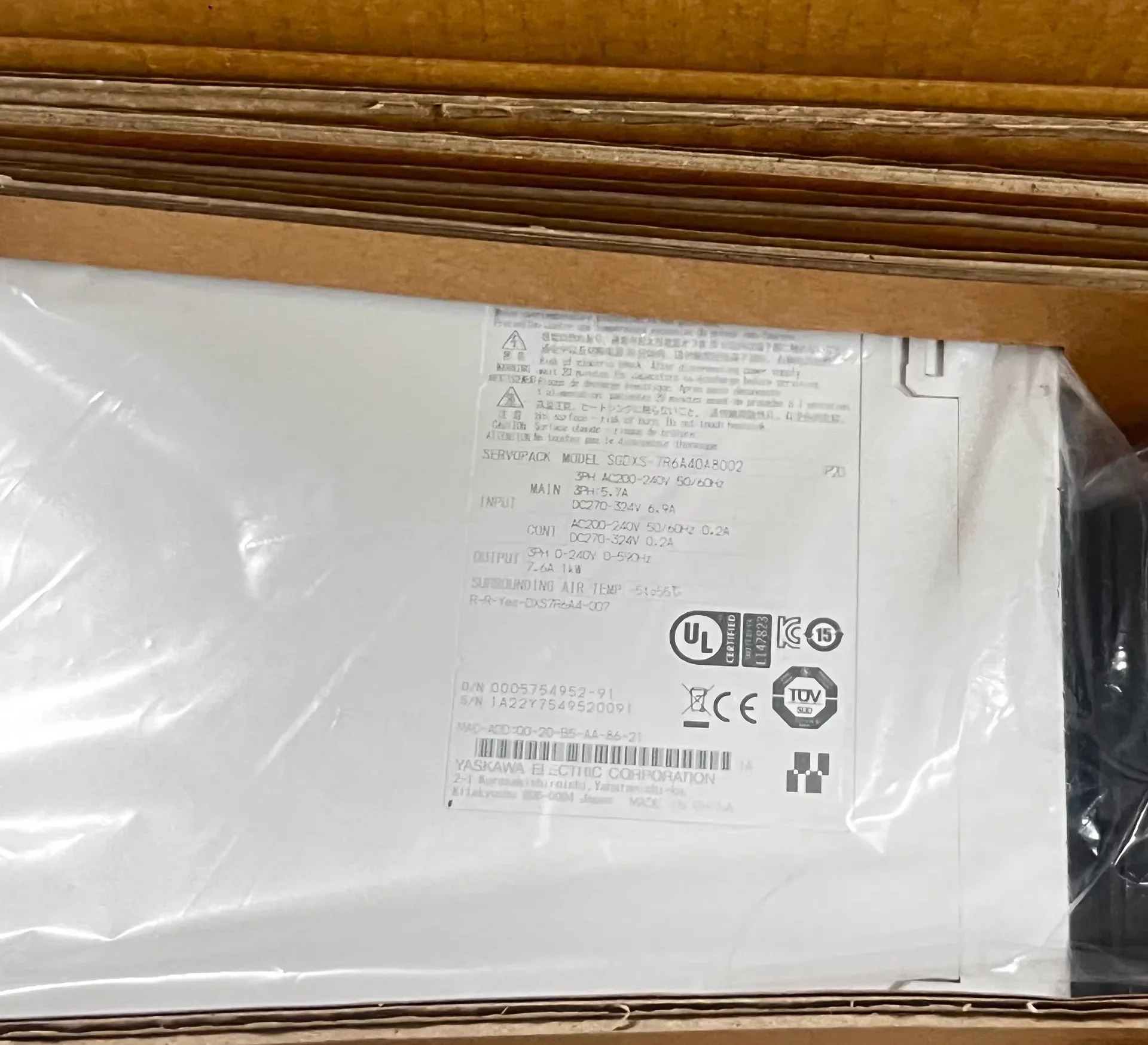 SGDXS-7R6A40A8002 서보 드라이브 SGDXS 7R6A40A8002