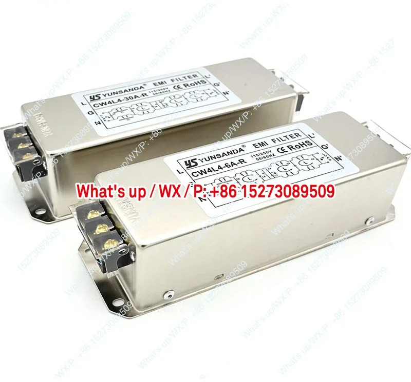 CW4L4-30A-R 단상 4단 5극 전력 필터 220v 초고성능 AC 정화 전파 방지