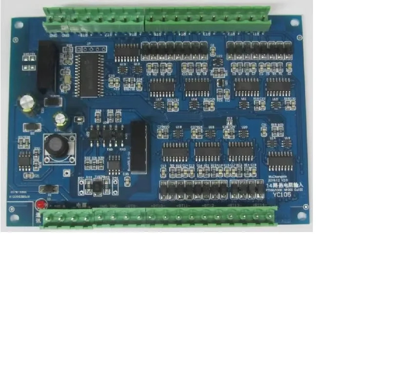 14채널 16채널 PT100 PT1000 수집기 수집 모듈 MODBUS RTU