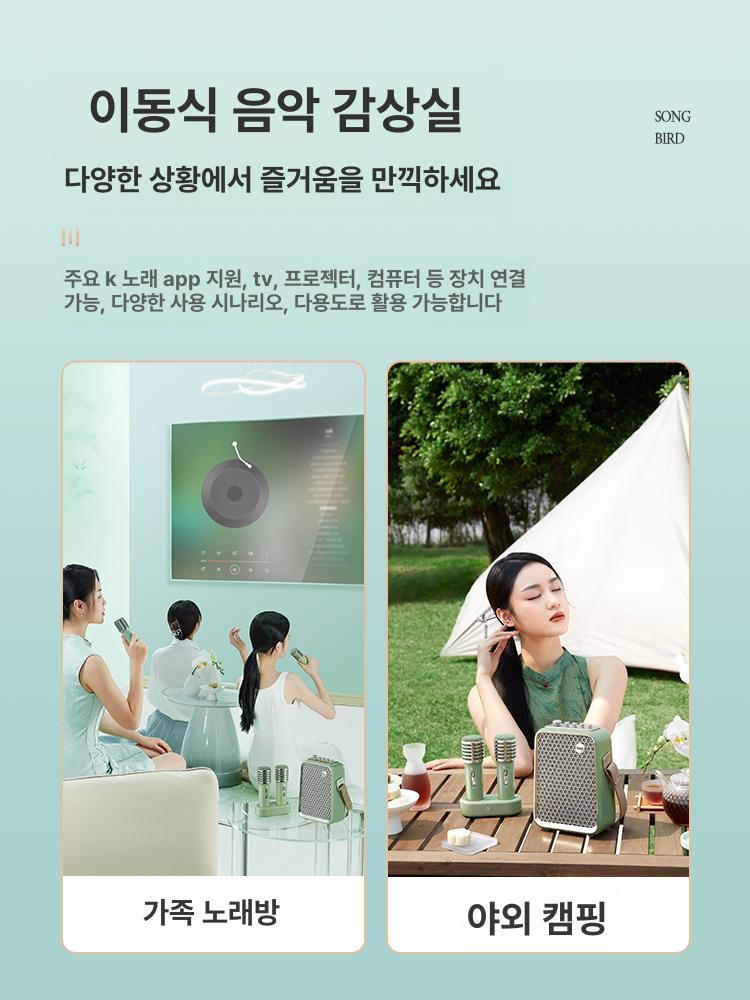 블루투스 노래방 파티용 휴대용 미러볼 노래연습용 무선 플라잉블루 공식 표준 패키지 - 상세 이미지 4